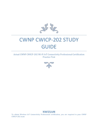 CWNP CWICP-202 Study Guide