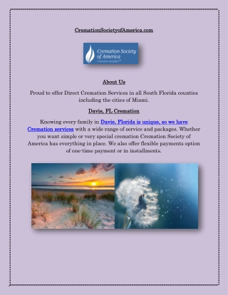 Davie Cremation