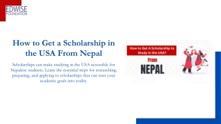 Steps to Securing a Scholarship in the USA