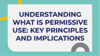 What Is Permissive Use