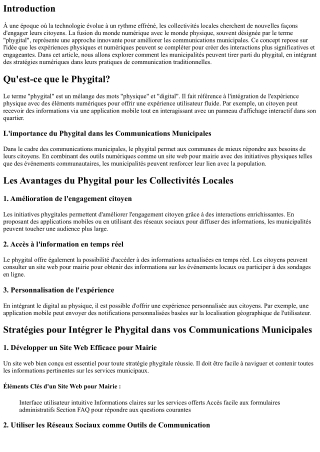 “‘Phygital’ : mêler digital et physique dans vos communications municipales.”