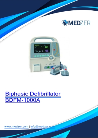 Biphasic Defibrillator BDFM-1000A