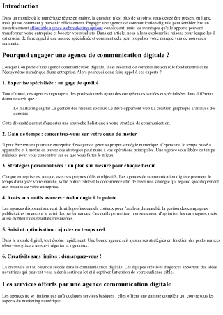 Pourquoi engager une agence de communication digitale ?