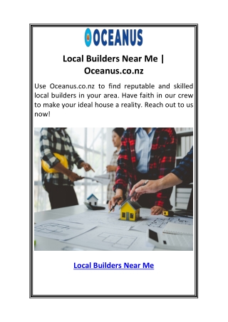 Local Builders Near Me  Oceanus.co.nz