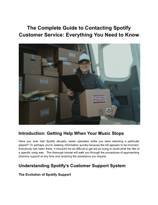 The Complete Guide to Contacting Spotify Customer Service_ Everything You Need to Know