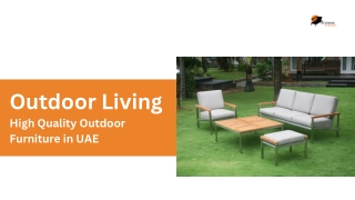 Outdoor Living-Outdoor Furniture In UAE