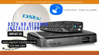 Choosing an Accredited DSTV Installer for the Ultimate Viewing Experience