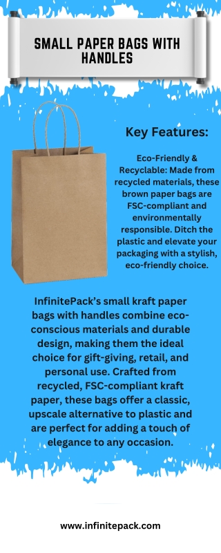 Small Paper Bags with Handles