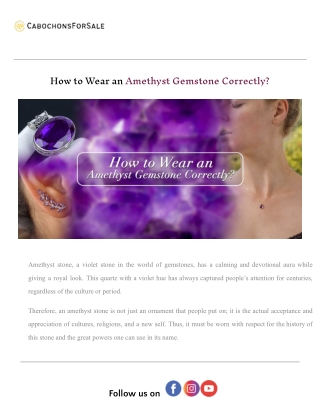 How to Wear an Amethyst Gemstone Correctly_.docx
