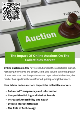 The Impact Of Online Auctions On The Collectibles Market