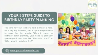 Plan the Perfect Kids Birthday Party in Seattle with Party Baby Seattle