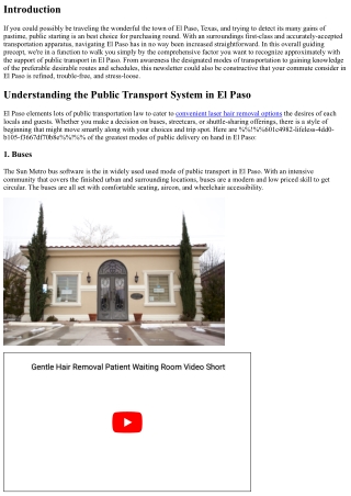How to Navigate Public Transport in El Paso