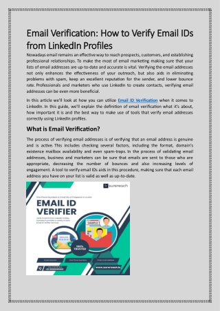 Email Verification How to Verify Email IDs from LinkedIn Profiles1