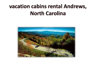 vacation cabins rental Andrews, North Carolina