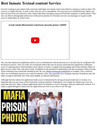 Greatest Inmate Textual content Assistance
