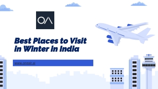 Best Places to Visit in Winter in India - in.oneair.ai