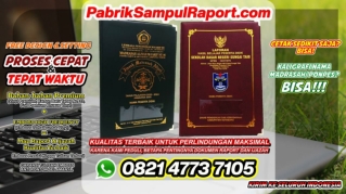 0821-4773-7105 Percetakan Sampul Raport Map Ijazah Air Upas