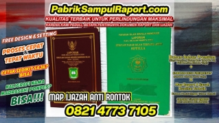 0821-4773-7105 Pengrajin Sampul Raport Map Ijazah Antang Kalang