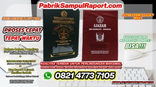 0821-4773-7105 Produksi Sampul Raport Map Ijazah Baamang