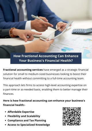 How Fractional Accounting Can Enhance Your Business's Financial Health?
