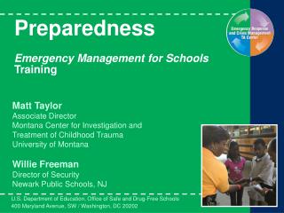 Preparedness Emergency Management for Schools Training