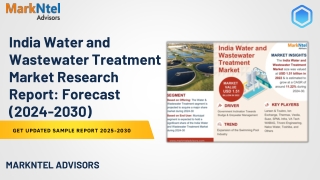 India Water and Wastewater Treatment Market Research Report Forecast (2024-2030)