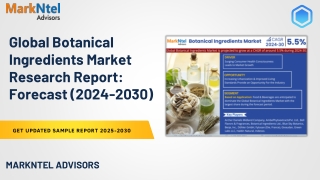 Global Botanical Ingredients Market Research Report Forecast (2024-30)