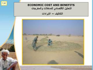 ECONOMIC COST AND BENEFITS التحليل الاقتصادي للمدخلات والمخرجات التكاليف – الايرادات