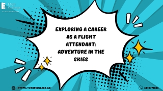 Exploring a Career as a Flight Attendant