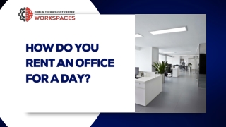 How do You Rent an Office for a Day