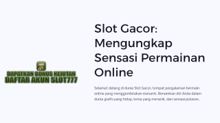 Slot Gacor