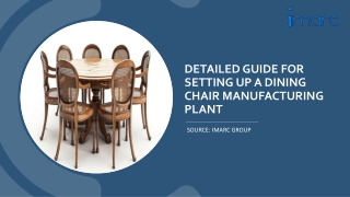 Setting Up a Dining Chair Manufacturing Unit PDF