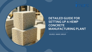 Setting up a Hemp Concrete Manufacturing Plant PDF