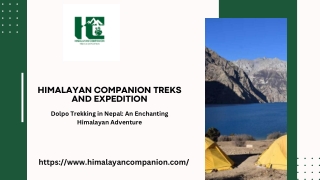 Dolpo trekking in Nepal - Himalayan Companion Treks and Expedition