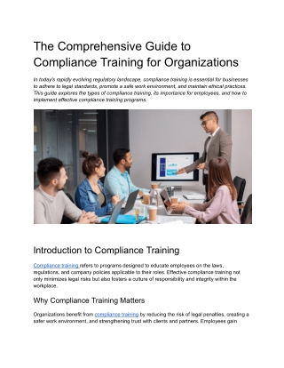 Microlearning for Compliance & ethics Training: Embrace Success