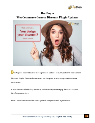 BeePlugin – WooCommerce Custom Discount Plugin Updates