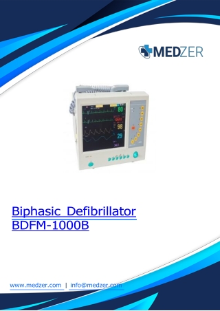 Biphasic Defibrillator BDFM-1000B