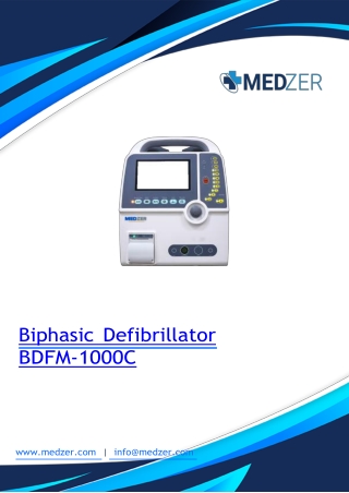 Biphasic Defibrillator BDFM-1000C