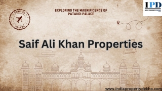 Saif Ali Khan Properties