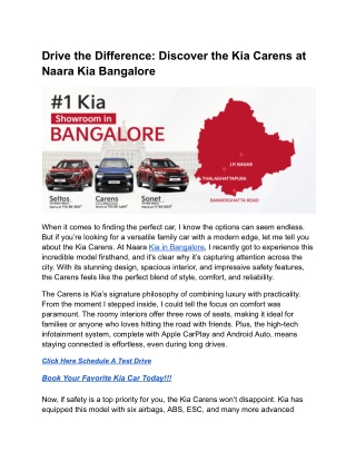 Your Destination for Kia Brilliance_ JP Nagar’s Premier Showroom in Bangalore