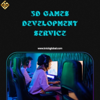 3D game development service | knickglobal