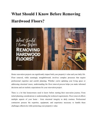 What Should I Know Before Removing Hardwood Floors_
