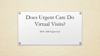 Does Urgent Care Do Virtual Visits