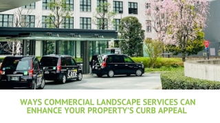 Ways Commercial Landscape Services Can Enhance Your Property’s Curb Appeal