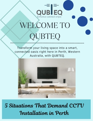 5 Situations That Demand CCTV Installation in Perth