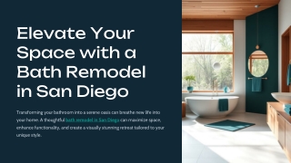 Elevate Your Space with a Bath Remodel in San Diego – My Bath & Kitchen