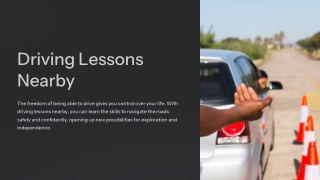 Driving Lessons Nearby