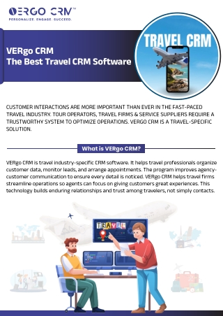 Travel Companies CRM Software | CRM For Travel | Travel CRM in India Best CRM So