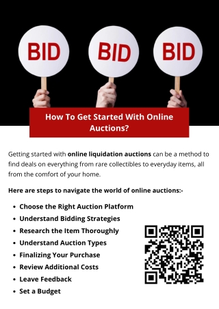How To Get Started With Online Auctions?