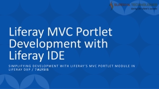Liferay MVC Portlet Development with Liferay IDE_
